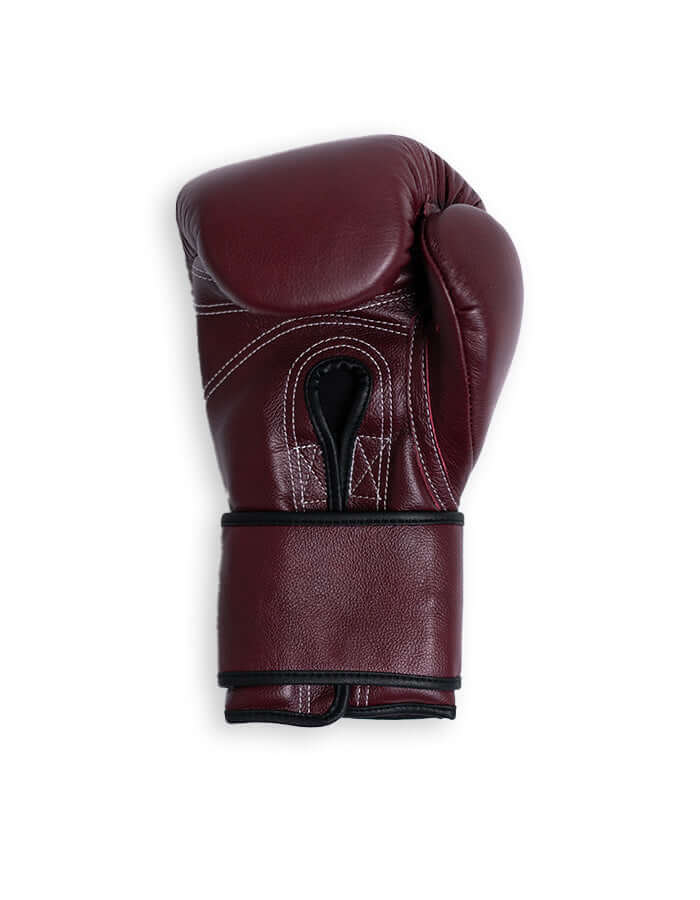 Superare S40 Boxing Gloves in Amarena Purple, crafted from premium Italian leather for professional fighters.