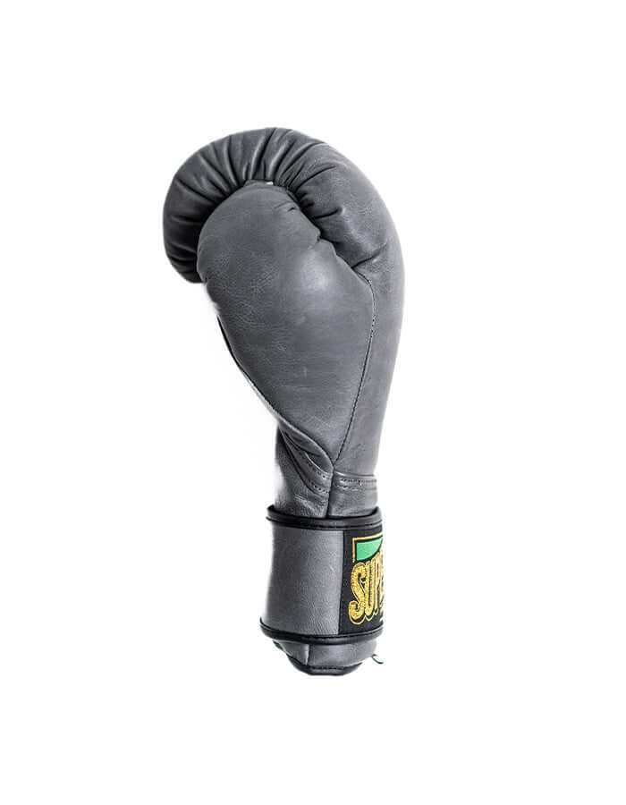 Superare S50 Boxing Gloves in Pietra Grey, crafted from premium Italian leather for elite fighters.