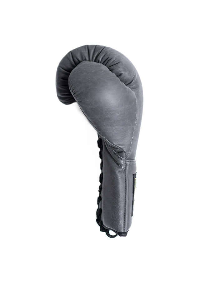 Superare S50 Boxing Gloves in Pietra Grey, crafted with premium A-grade Italian leather for professional fighters.