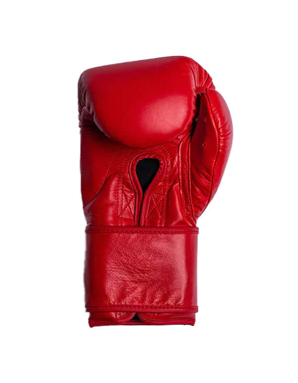 Superare S40 Boxing Gloves in Rosso Red, made of A grade Italian leather, symbolizing passion and power for fighters.