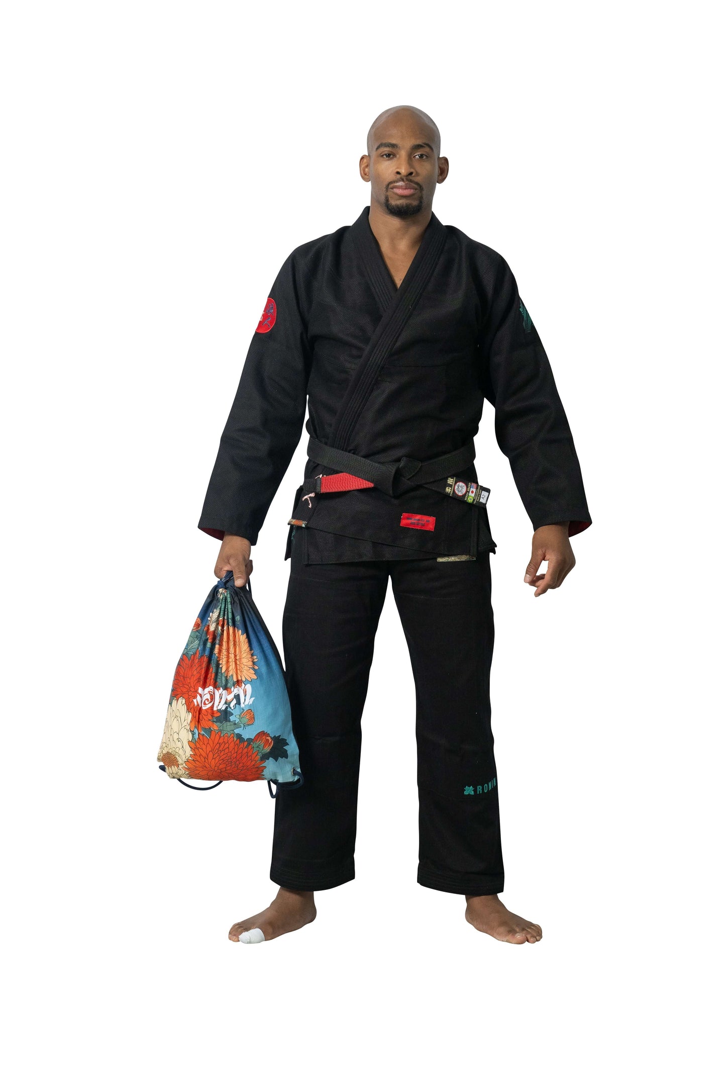 Roninbrand Shinsei Yūgure BJJ Gi in black, showcasing comfort and style, perfect for Brazilian Jiu Jitsu grappling.