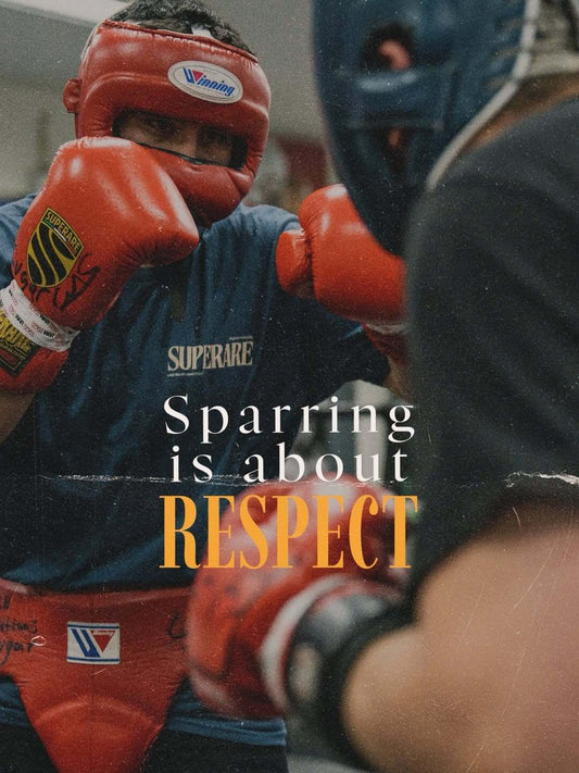 Boxing sparring training emphasizes respect and skill in the ring for achieving success.