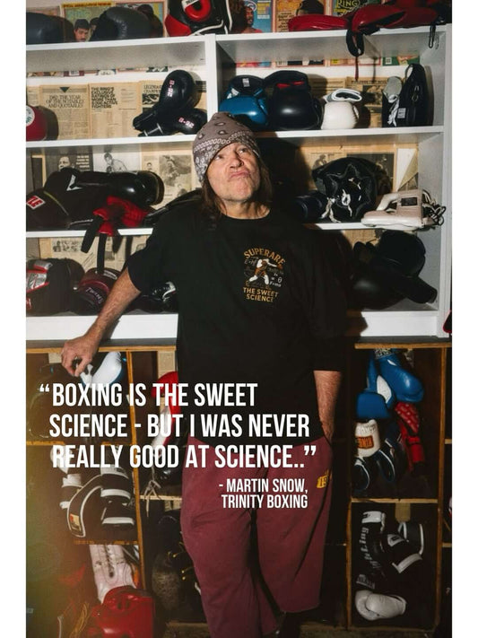 Martin Snow at Trinity Boxing shares a quote about the nature of Boxing and his humor on science.