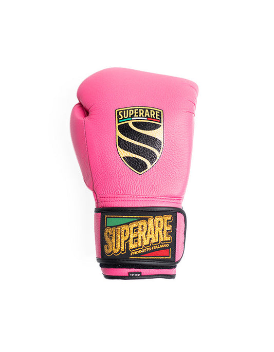 Fight Gear pink boxing glove from Superare designed for training and competition.