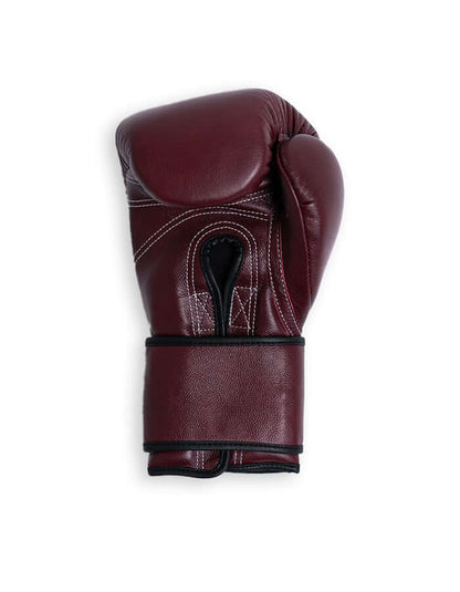 Superare S40 Boxing Gloves in Amarena Purple, crafted from premium Italian leather for professional fighters.