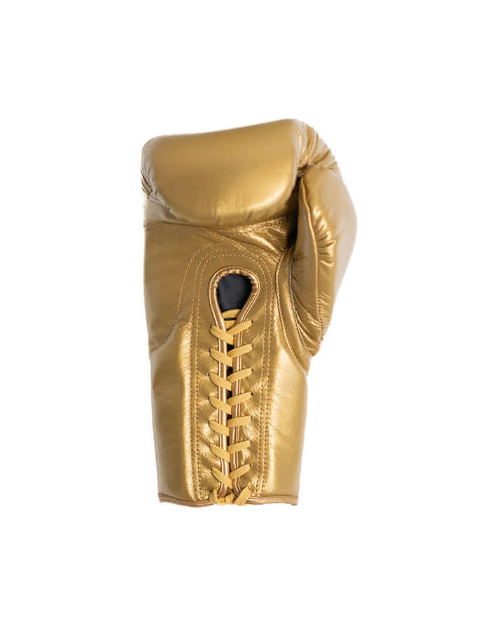 Superare S50 Gold boxing glove crafted from A grade Italian leather, perfect for champions and real fighters.