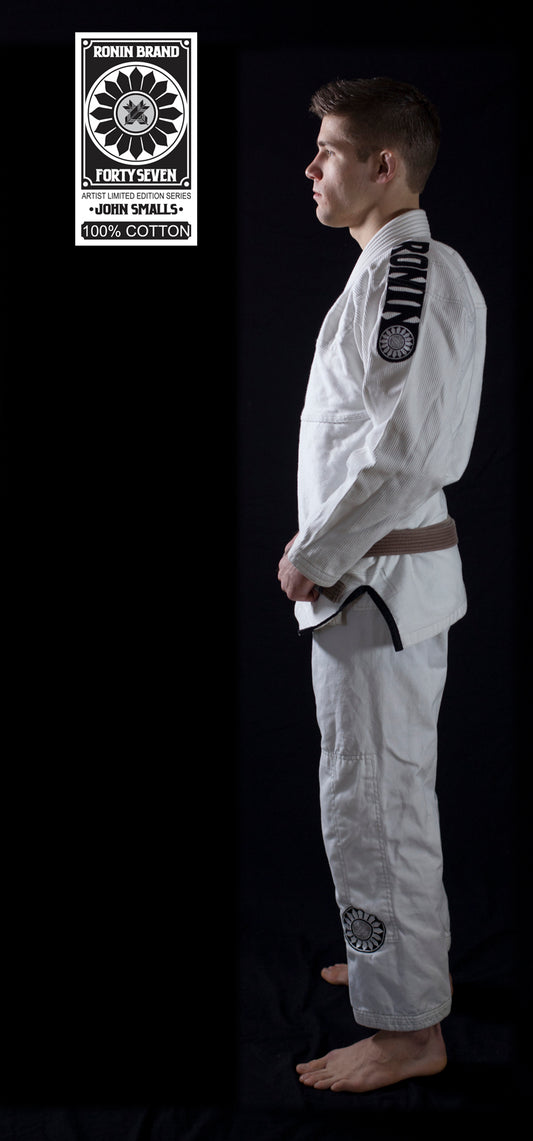 Roninbrand 47 BJJ Gi - White (Fallen Honor)