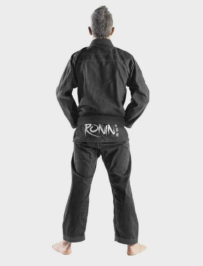 Roninbrand Samurai Ghost BJJ Gi in charcoal, designed for ultimate comfort and performance in Brazilian Jiu Jitsu.