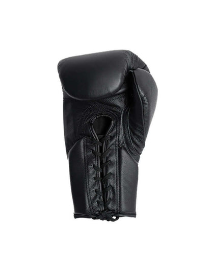 Superare S50 Boxing Gloves in matte black, handmade in Italy with full grain leather for professional fighters.